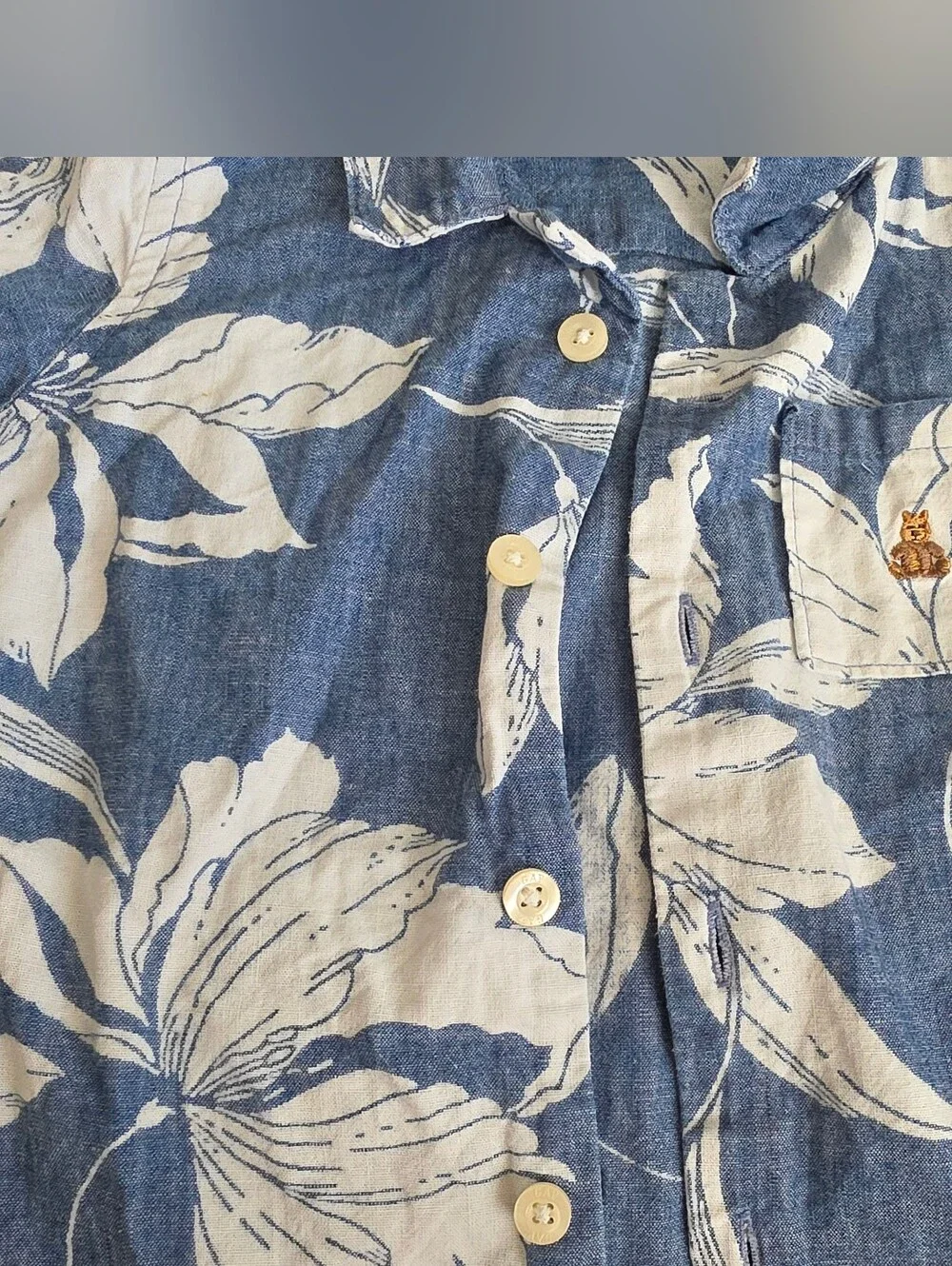 Baby GAP Short Sleeve Hawaiian Tropical Print Button Down Shirt - Size 18-24M